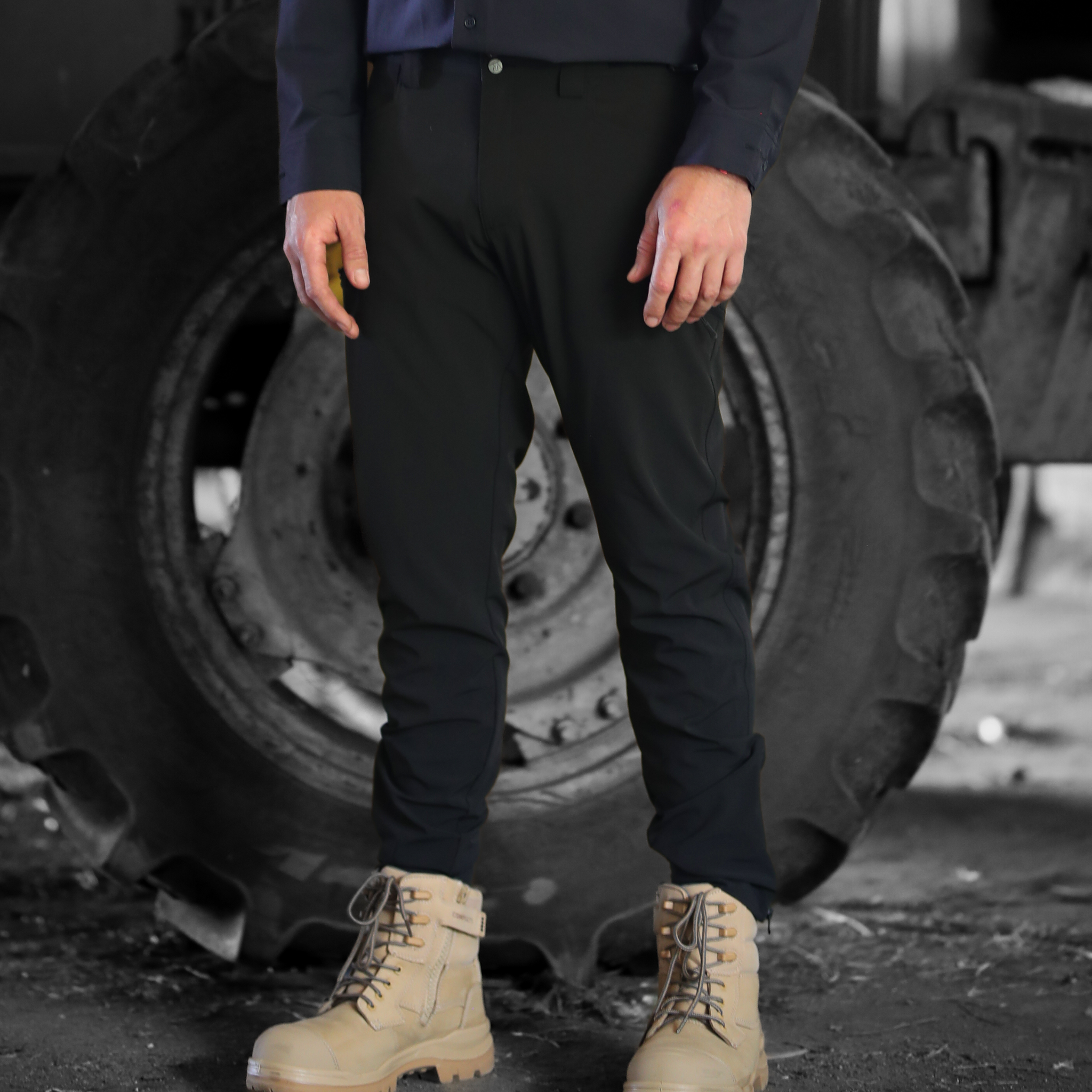 Ranger Summer Work Pants – Black – lightweight stretch work pants
