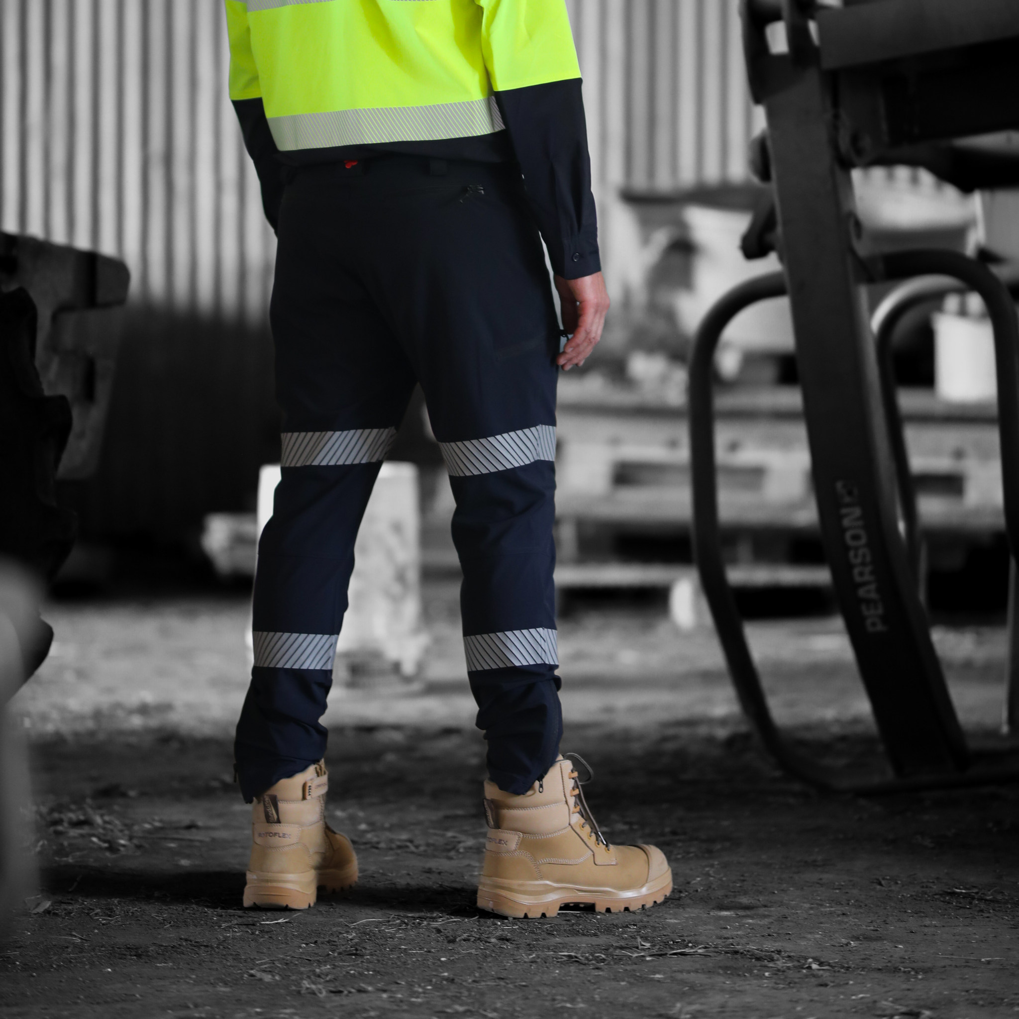 Ranger Summer Work Pants – Hi Vis Navy – lightweight stretch work pants